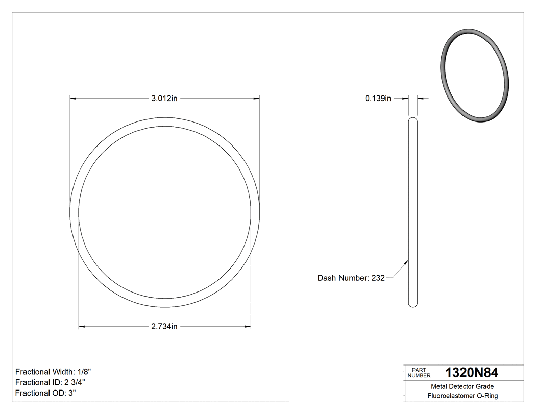 Technical drawing - 1320N84